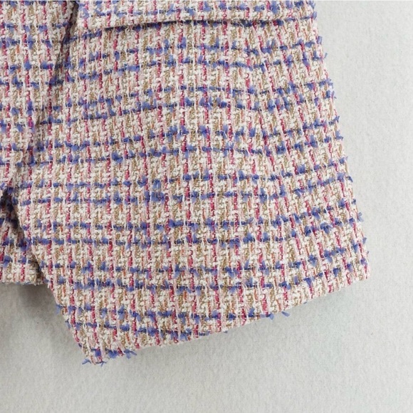 Veronica Beard Pink and Blue Tweed Blazer - Picture 14 of 15